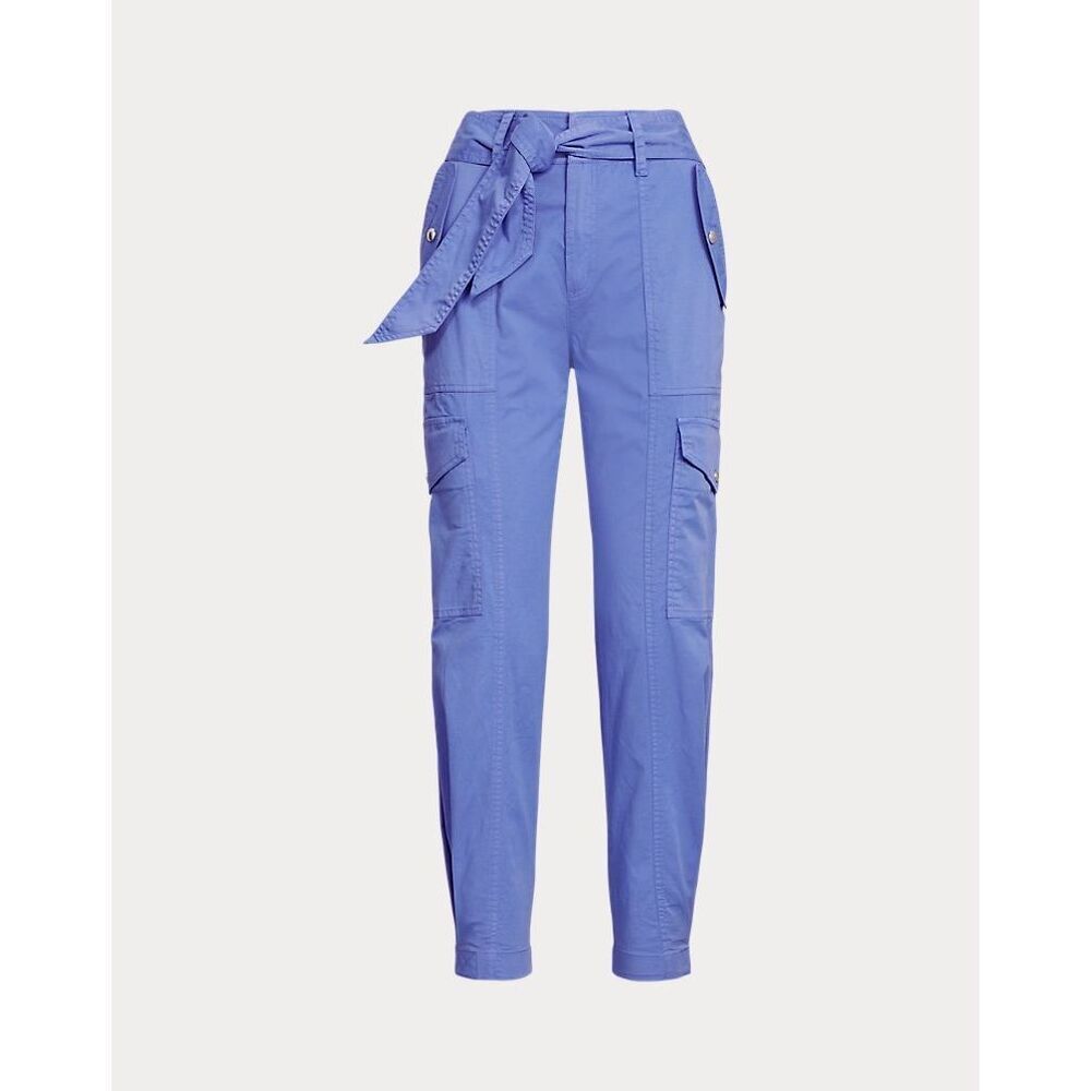 Lauren Ralph Lauren Black Label Blue Twill Cargo Trouser Cargo Pants Size 2 New
